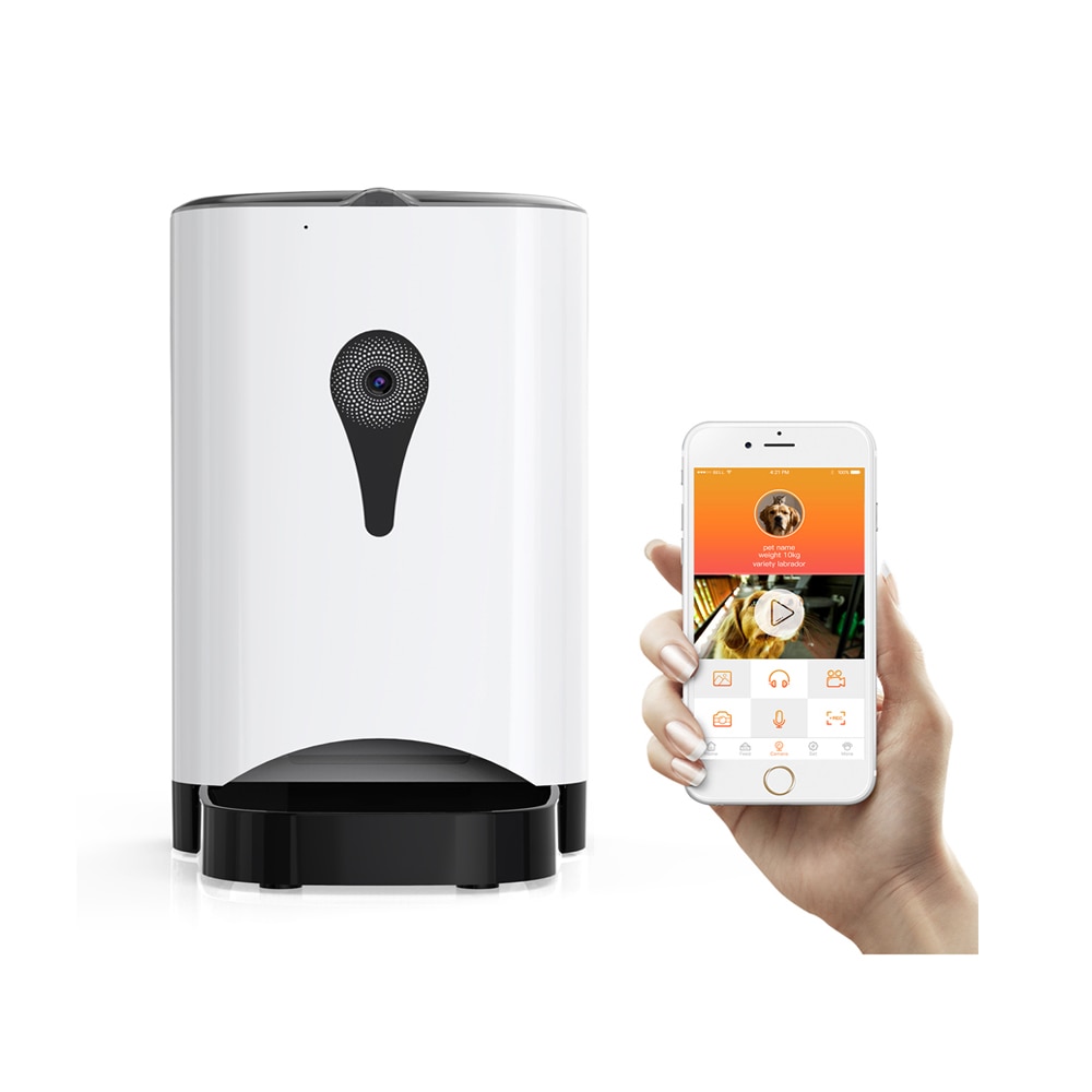 4 5l Wifi Remote Control Pet Feeder Fashion Smart Automatic Feeder